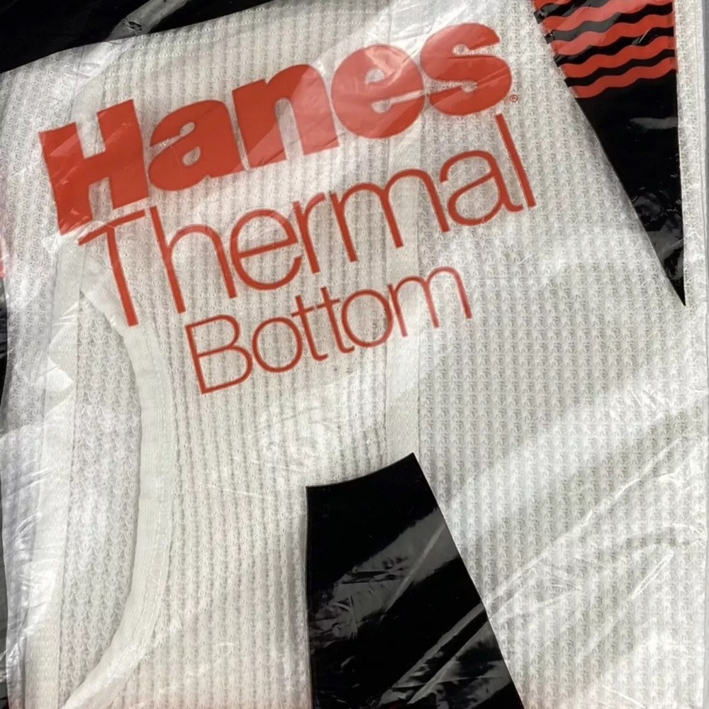 2X HANES Thermal Bottom S 30-32 Waffle LongJohns Long Underwear